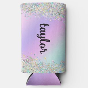 Eenhoorn holografische glitter seltzer blikjeskoeler