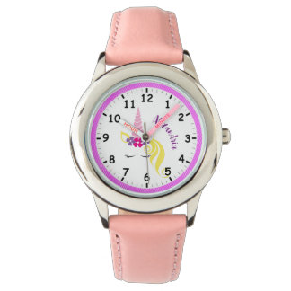 Eenhoorn Hoorn, Haar en Bloemen Horloge