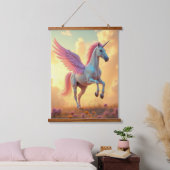 Eenhoorn Hout Topped Wall Tapestry One Panel Hangend Wandkleed (Slaapkamer)