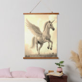 Eenhoorn Hout Topped Wall Tapestry One Panel Hangend Wandkleed (Slaapkamer)