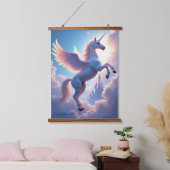 Eenhoorn Hout Topped Wall Tapestry One Panel Hangend Wandkleed (Slaapkamer)