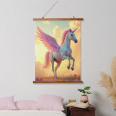 Eenhoorn Hout Topped Wall Tapestry One Panel Hangend Wandkleed (Slaapkamer)