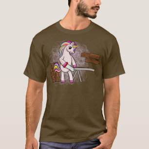 Eenhoorn houtbewerking t-shirt