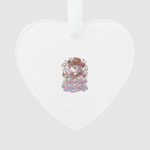 Eenhoorn Howdy Eenhoorn Cadeau Idee Sticker en Shi Ornament
