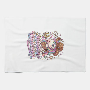 Eenhoorn Howdy Eenhoorn Cadeau Idee Sticker en Shi Theedoek