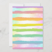 Eenhoorn Ijs Uitnodiging Magie Ijs Feest (Achterkant)