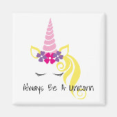 Eenhoorn ijskast magneet (Voorkant)