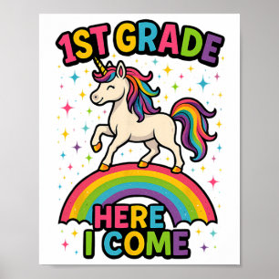 Eenhoorn 'Ik kom naar de eerste klas' Terug naar s Poster