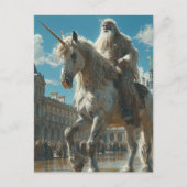 Eenhoorn in de stad briefkaart (Voorkant)