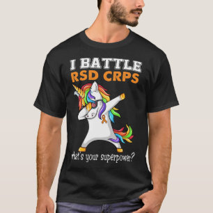 Eenhoorn in de strijd RSD CRPS bewustzijn T-shirt