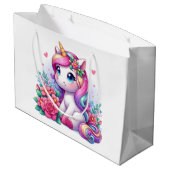 Eenhoorn in de tuin groot cadeauzakje (Achterkant Gekanteld)