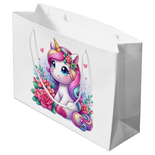 Eenhoorn in de tuin groot cadeauzakje (Achterkant Gekanteld)