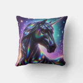 Eenhoorn in een magische sprankelende achtergrond kussen (Achterkant)