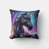 Eenhoorn in een magische sprankelende achtergrond kussen (Voorkant)