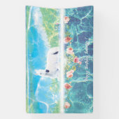 Eenhoorn in een persoonlijk paradijs-droom spandoek (Verticaal)