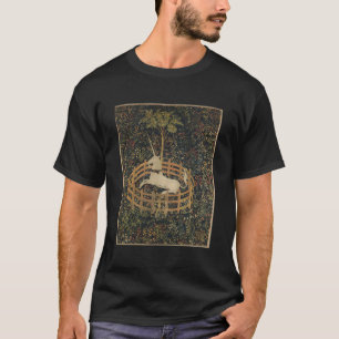 Eenhoorn in gevangenschap Middeleeuws tapijt Renai T-shirt