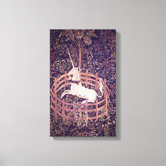  eenhoorn in gevangenschap tapijt verpakt canv canvas afdruk