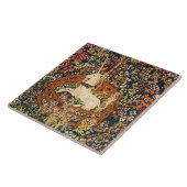 eenhoorn in gevangenschap tegeltje (Zijkant)