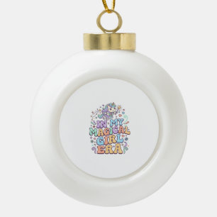 Eenhoorn in mijn Magical Girl-tijdperk Kawaii-stic Keramische Bal Ornament