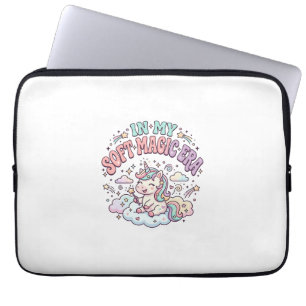 Eenhoorn In Mijn Zachte Magie Tijdperk Retro Stijl Laptop Sleeve