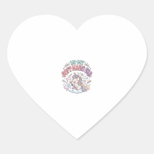 Eenhoorn In Mijn Zachte Magische Tijdperk Retro St Hart Sticker