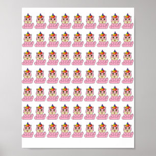 Eenhoorn is een mooi ontwerp poster