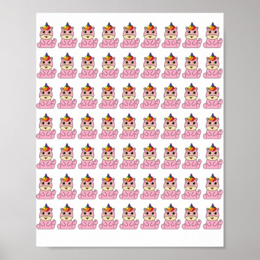 Eenhoorn is een mooi ontwerp poster (Voorkant)