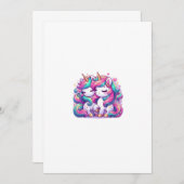 eenhoorn kaart (Voorkant / Achterkant)