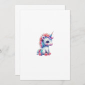 eenhoorn kaart (Voorkant / Achterkant)