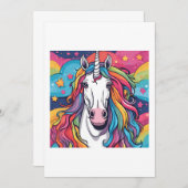 eenhoorn kaart (Voorkant / Achterkant)