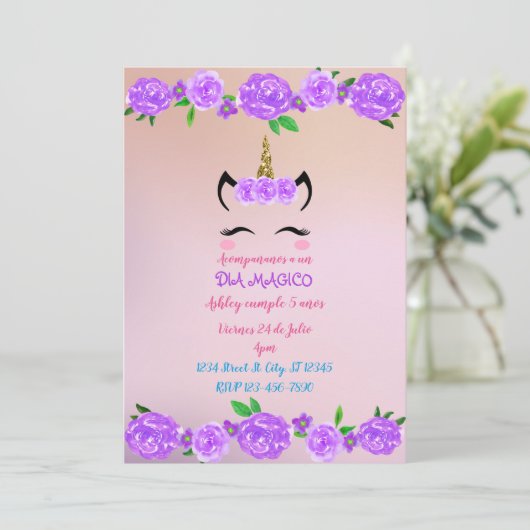 Eenhoorn Kaart (Staand voorkant)