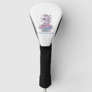 Eenhoorn Karaoke Nacht Vet Typografie Product Grap Golfheadcover
