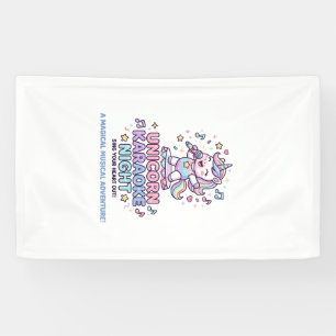 Eenhoorn Karaoke Nacht Vette Typografie Product Gr Spandoek