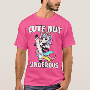 Eenhoorn Karate Gift Girl Taekwondo Jiu Jitsu MMA  T-shirt