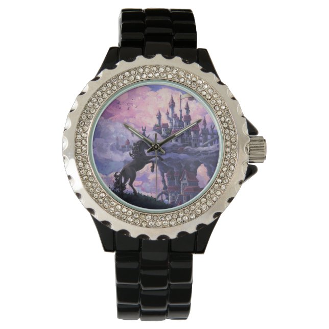 Eenhoorn Kasteel Horloge (Voorkant)