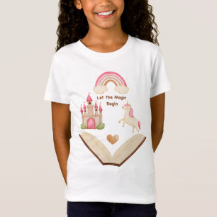 Eenhoorn Kasteel Regenboog Meisje Shirt Sprookje