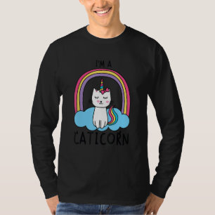 Eenhoorn Kat Ik ben een Caticorn Meisje Eenhoorn R T-shirt