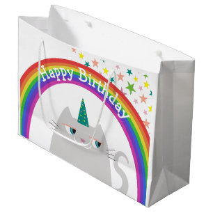 Eenhoorn Kat Regenboog Meisjes Verjaardag Groot Cadeauzakje