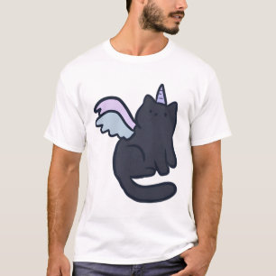 Eenhoorn kat Verrukking � Leuke Dierlijke Kunst T-shirt
