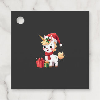Eenhoorn Kerst Decoratie Kerstman Eenhoorn Kerst T Bedankjes Labels