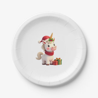 Eenhoorn Kerst Decoratie Kerstman Eenhoorn Kerst T Papieren Bordje