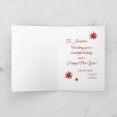 eenhoorn kerst feestdagen kaart (Binnen)