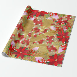 Eenhoorn Kerst Feestdagen Lux Eenhoorn Vonk Rood Cadeaupapier