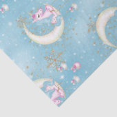 Eénhoorn Kerstmaan Tissuepapier (Detail)