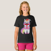 Eenhoorn Kerstpakket T-shirt (Voorkant volledig)