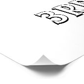 Eenhoorn Kids Verjaardag Keepsake Kleuren Perfect Poster (Hoek)