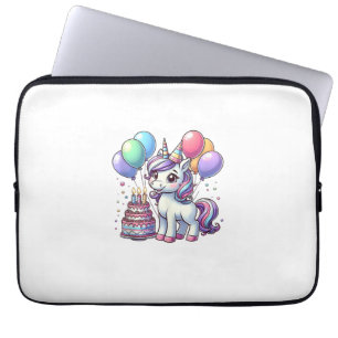 Eenhoorn Kids Verjaardagsfeest Jongen Bday Girl Ka Laptop Sleeve