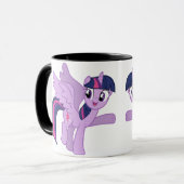 Eenhoorn Kitten Regenboog kat Koffie Mok (Voorkant links)