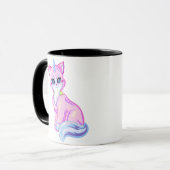 Eenhoorn Kitten Regenboog Koffie Mok (Voorkant links)
