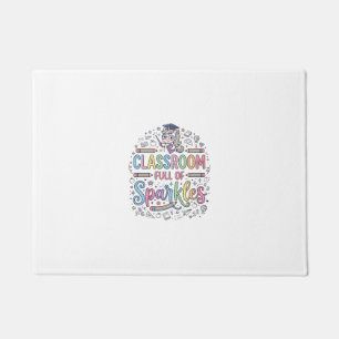 Eenhoorn Klaslokaal Vol met Glitters Originele Mer Deurmat